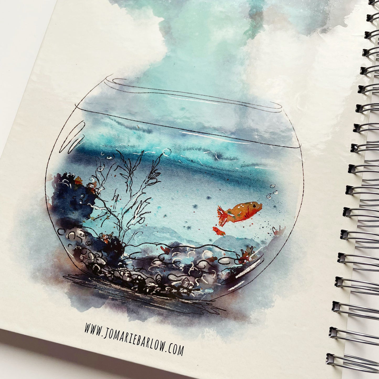 A5 Notebooks - Hard Cover Spiral Notebook - Fishbowl Galaxy (end of range)