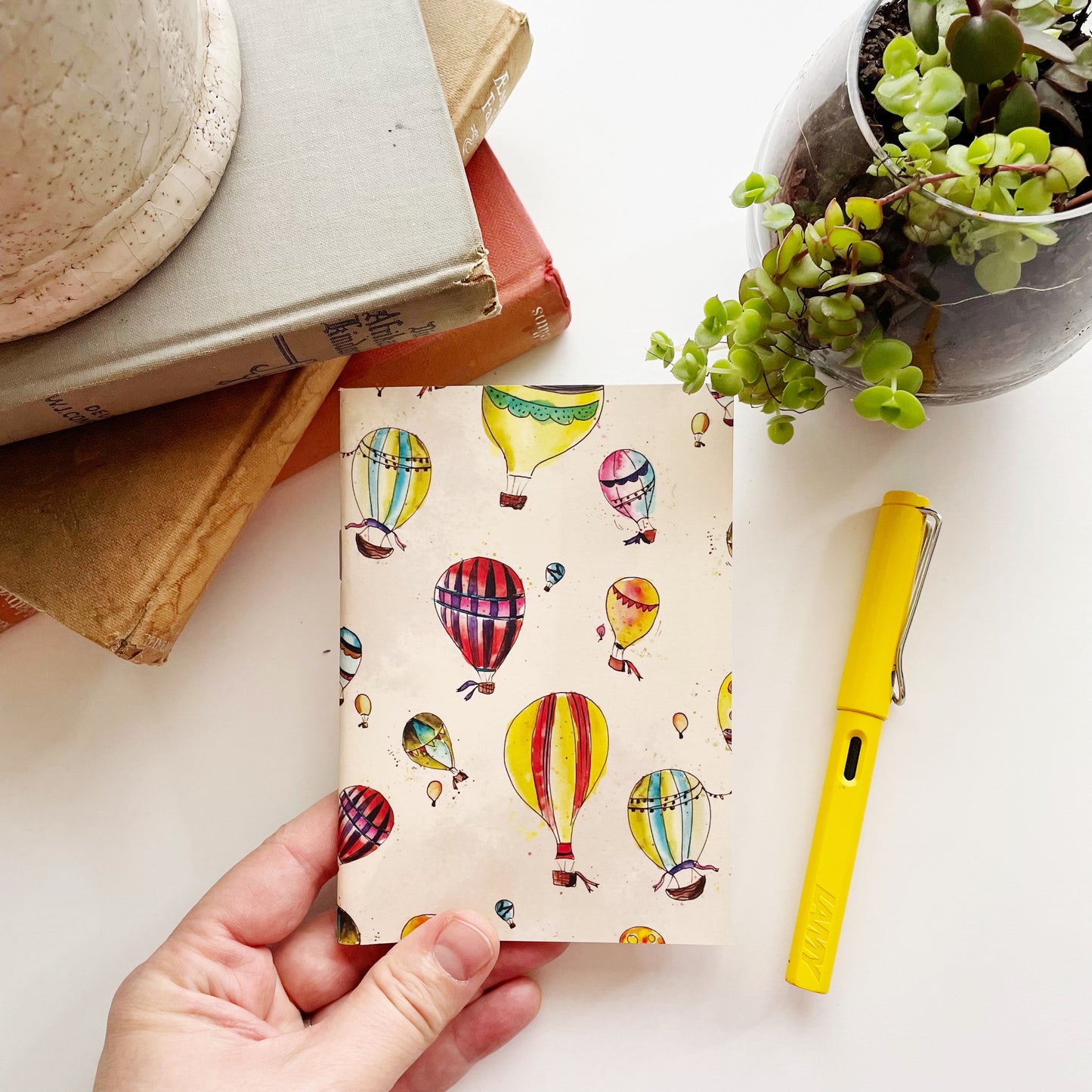 A6 pocket notebook - "Hot Air Balloons"