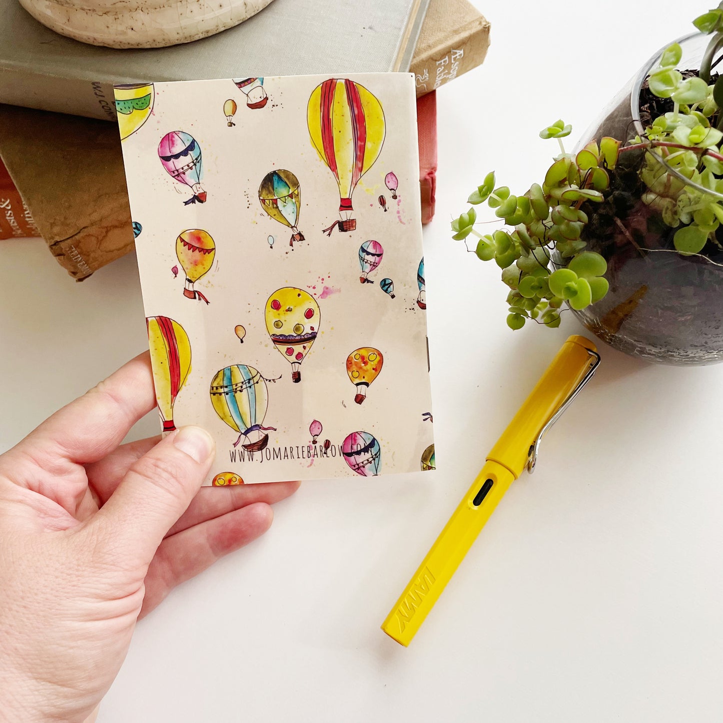 A6 pocket notebook - "Hot Air Balloons"