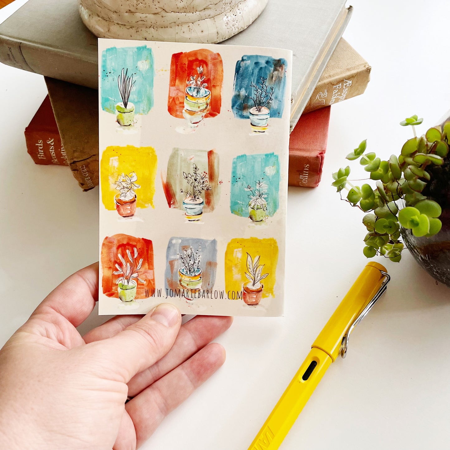 A6 pocket notebook - "Potted Blocks"