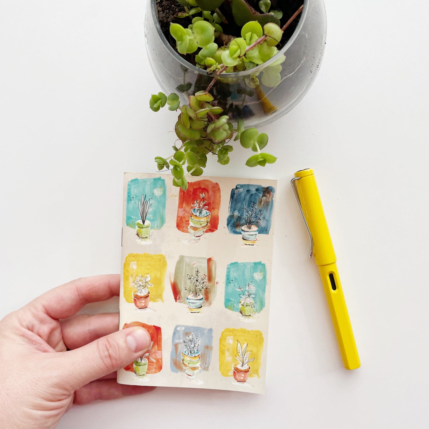 A6 pocket notebook - "Potted Blocks"