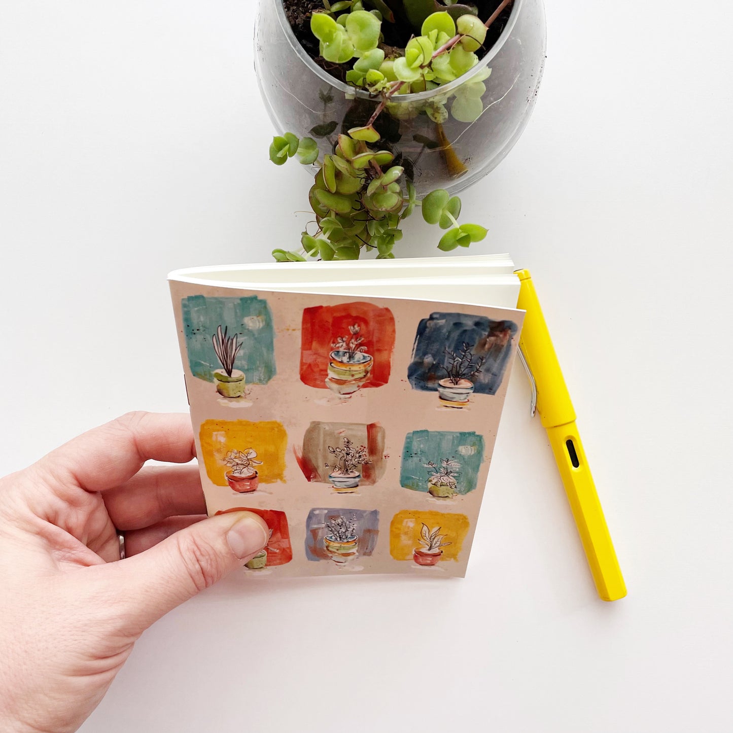 A6 pocket notebook - "Potted Blocks"