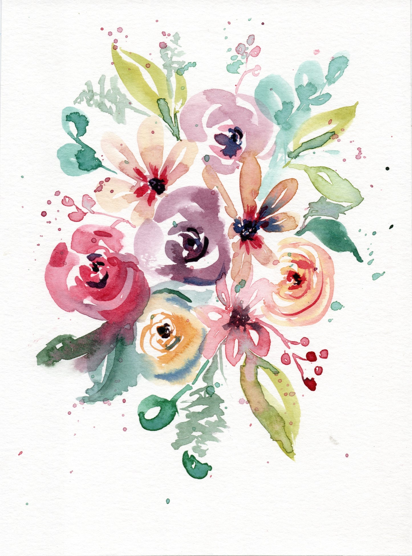 Loose Spring Bouquet - Watercolour Workshop